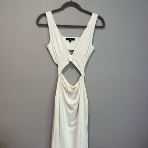 Lulu's White Cutout Maxi Dress